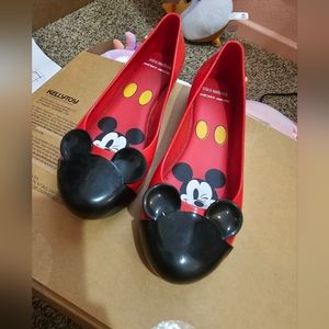 Red Mini Melissa Mickey Mouse Shoes size 3